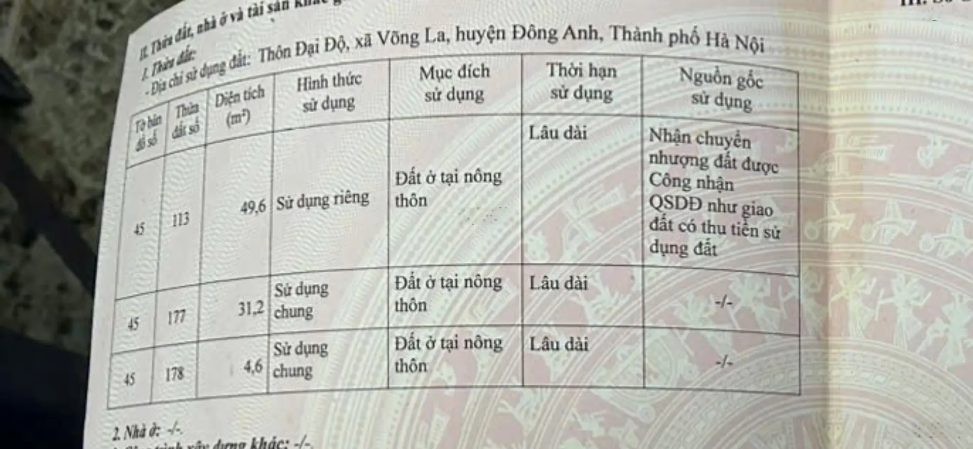 50m2 đại độ Sáp Mai Võng La ĐA - HN nở hậu vị trí cực đẹp giá hơn 2 tỷ mầm non nhanh tay sở hữu