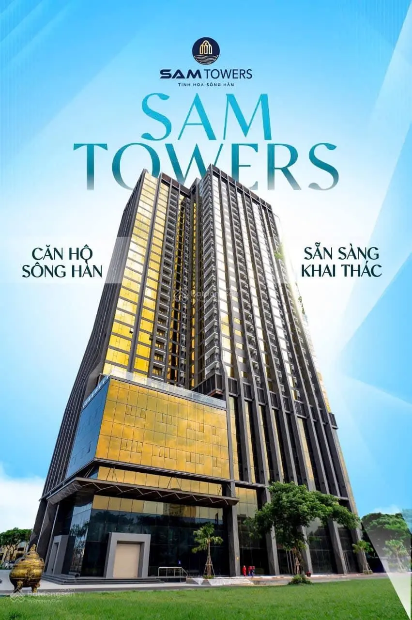 Căn góc 2PN SAM Towers - sống chuẩn thượng lưu - sinh lời tối ưu - trực diện sông - view pháo hoa