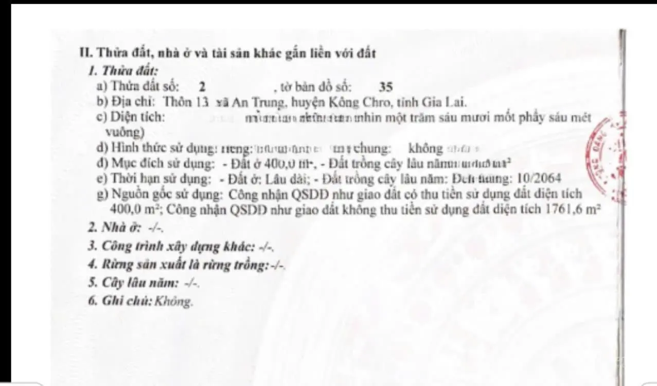 Cần bán đất mặt tiền đường Trường Sơn Đông thuộc thôn 13, xã An Trung, huyện Kông Chro, Gia Lai