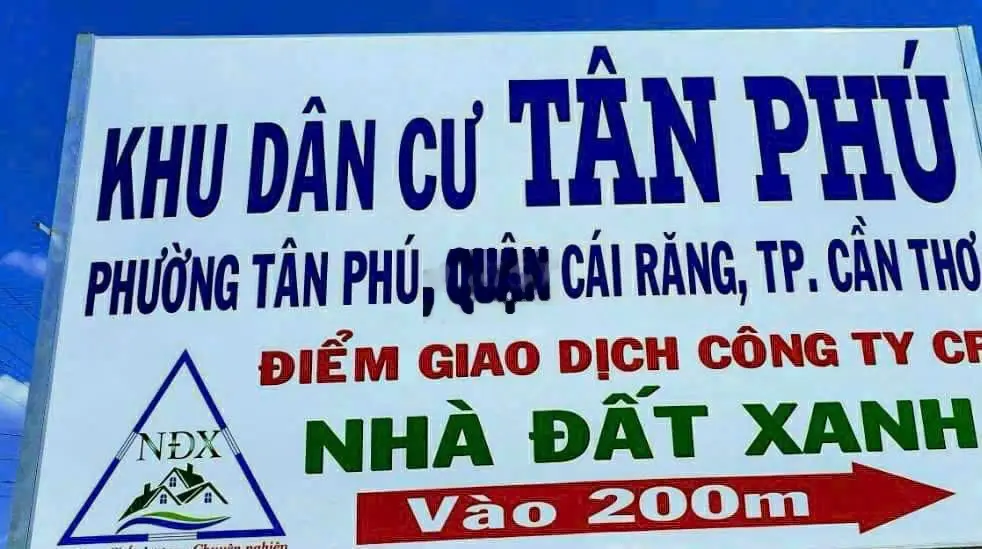 Bán nhà 6,2 tỷ, diện tích 300m2 tại Tân Phú, Cái Răng