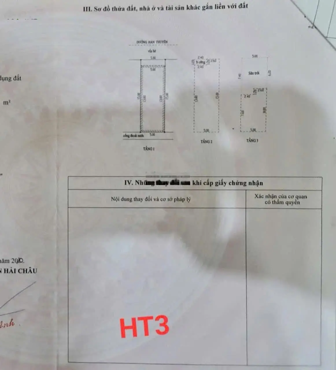 Cần bán gấp căn nhà 3 tầng mặt tiền đường Hàn Thuyên phường Hoà Cường Bắc quận Hải Châu