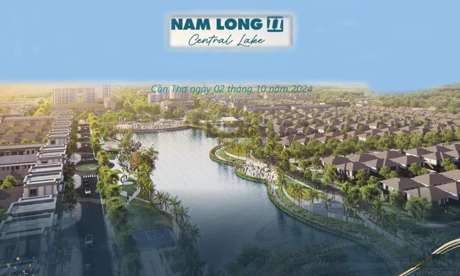 Đất nền dự án Nam Long II Central Lake đẹp nhất Cần Thơ - chỉ 3,3 tỷ - đã có sổ hồng riêng