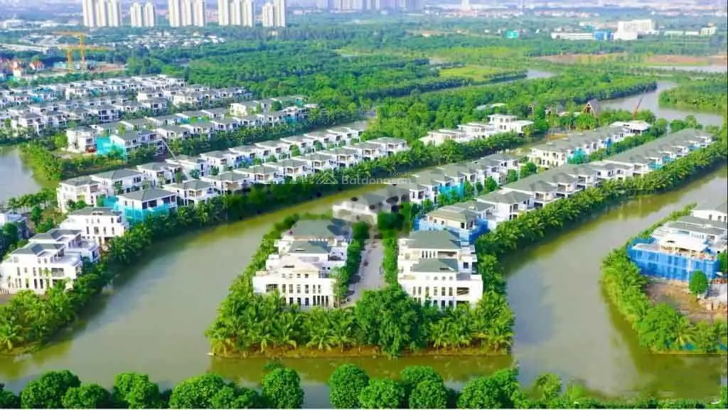 Chuyển nhượng lại căn song lập 300m2 biệt thự đảo Ecopark, hồ ĐN cửa TB