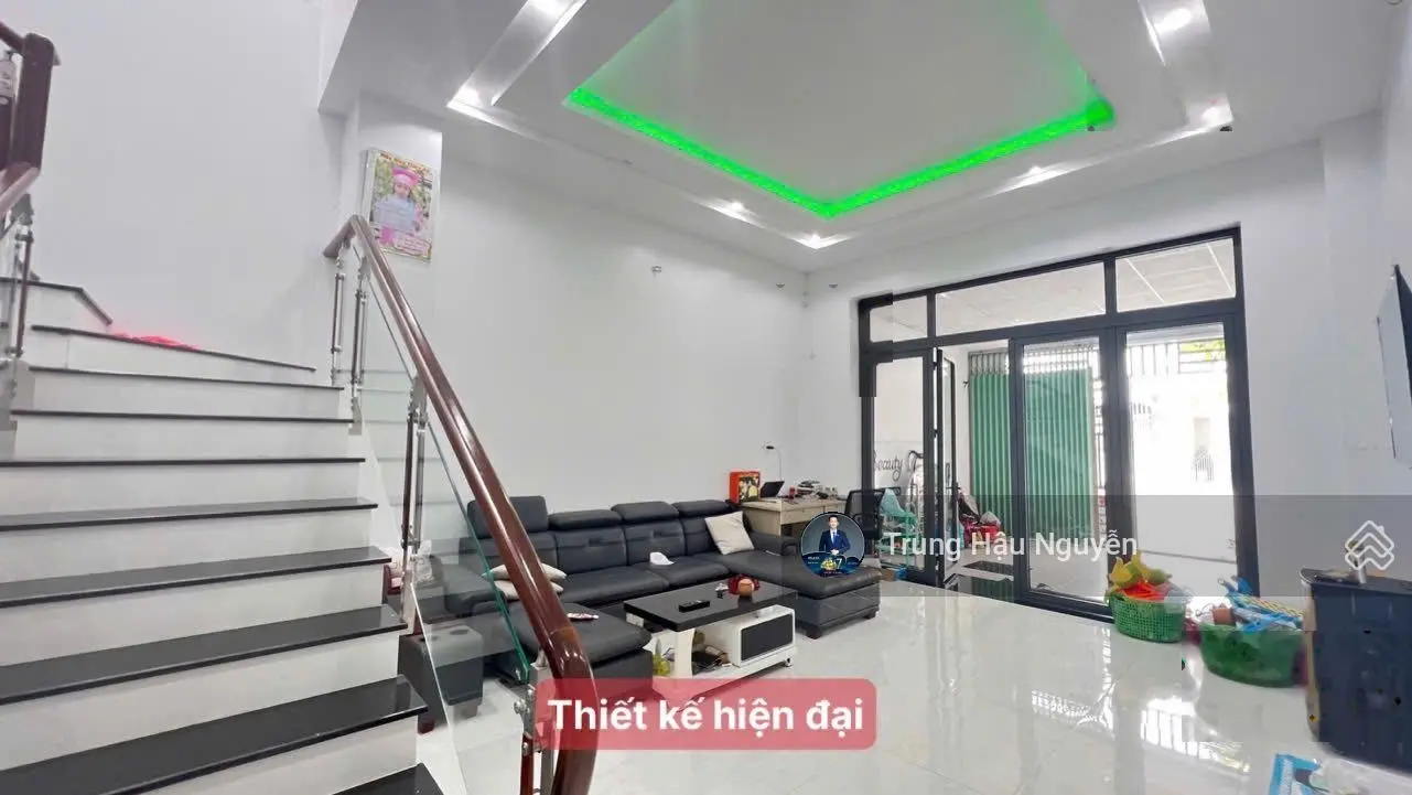 Nhà khu dân cư An Bình gần công viên, 5x20m 1 trệt 1 lầu, hoàn thiện còn mới đẹp, lộ 7m5, sổ hồng