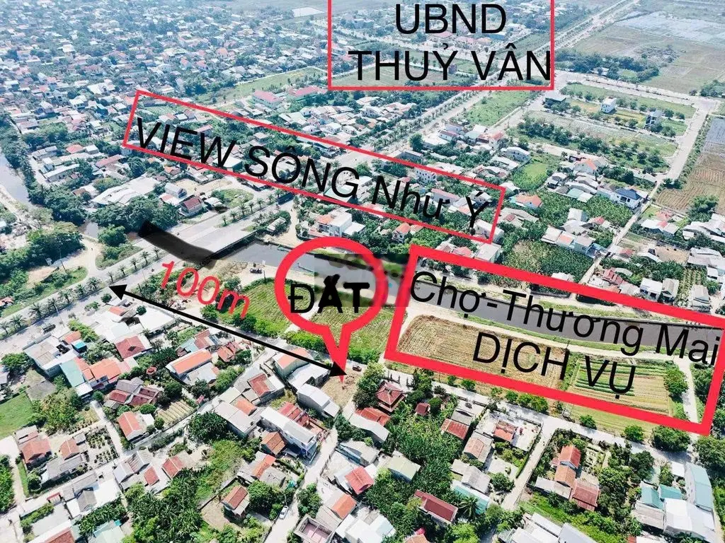 ĐẤT VIEW SÔNG như Ý, Gần Cầu Công Lương, Thuỷ Vân 2,050 ty 114,5m2