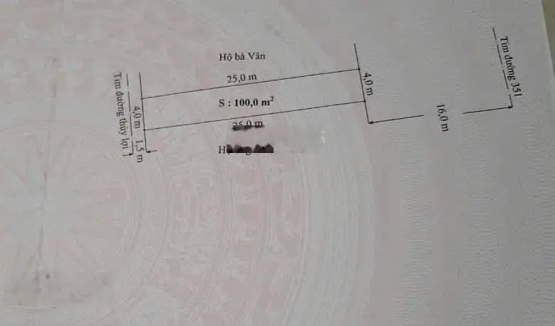 Nhà diện tích. 100m2 mặt 351 sát Thiên Long.
Giá: 5 tỷ xx. Đã có nhà 1 tầng. Cho thuê 5tr/ th