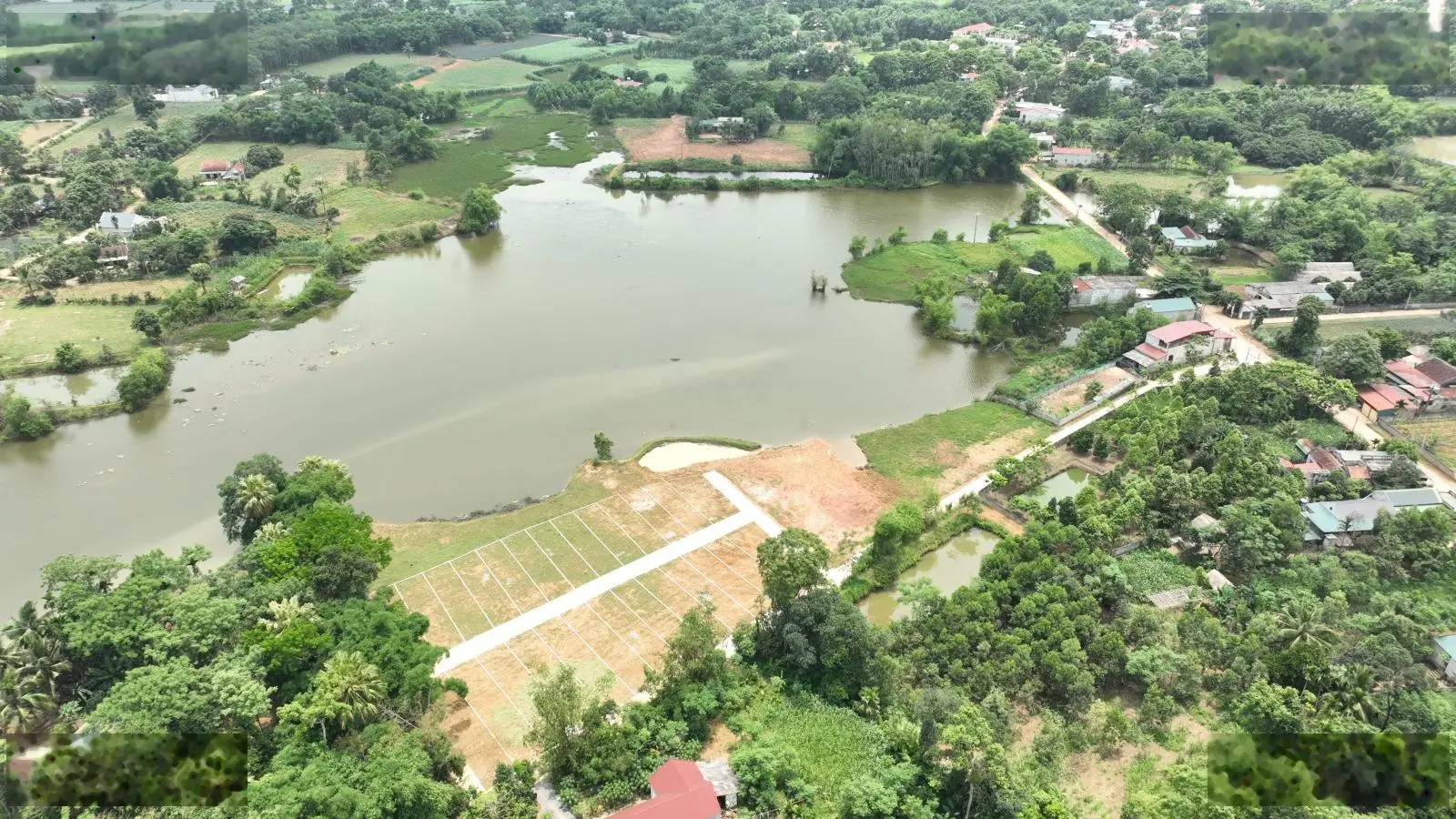 Còn 5 lô đất view thẳng hồ Minh Tiến 133m2 sẵn sổ từng lô bao phí giá 199 tr/lô (bao phí A-Z)