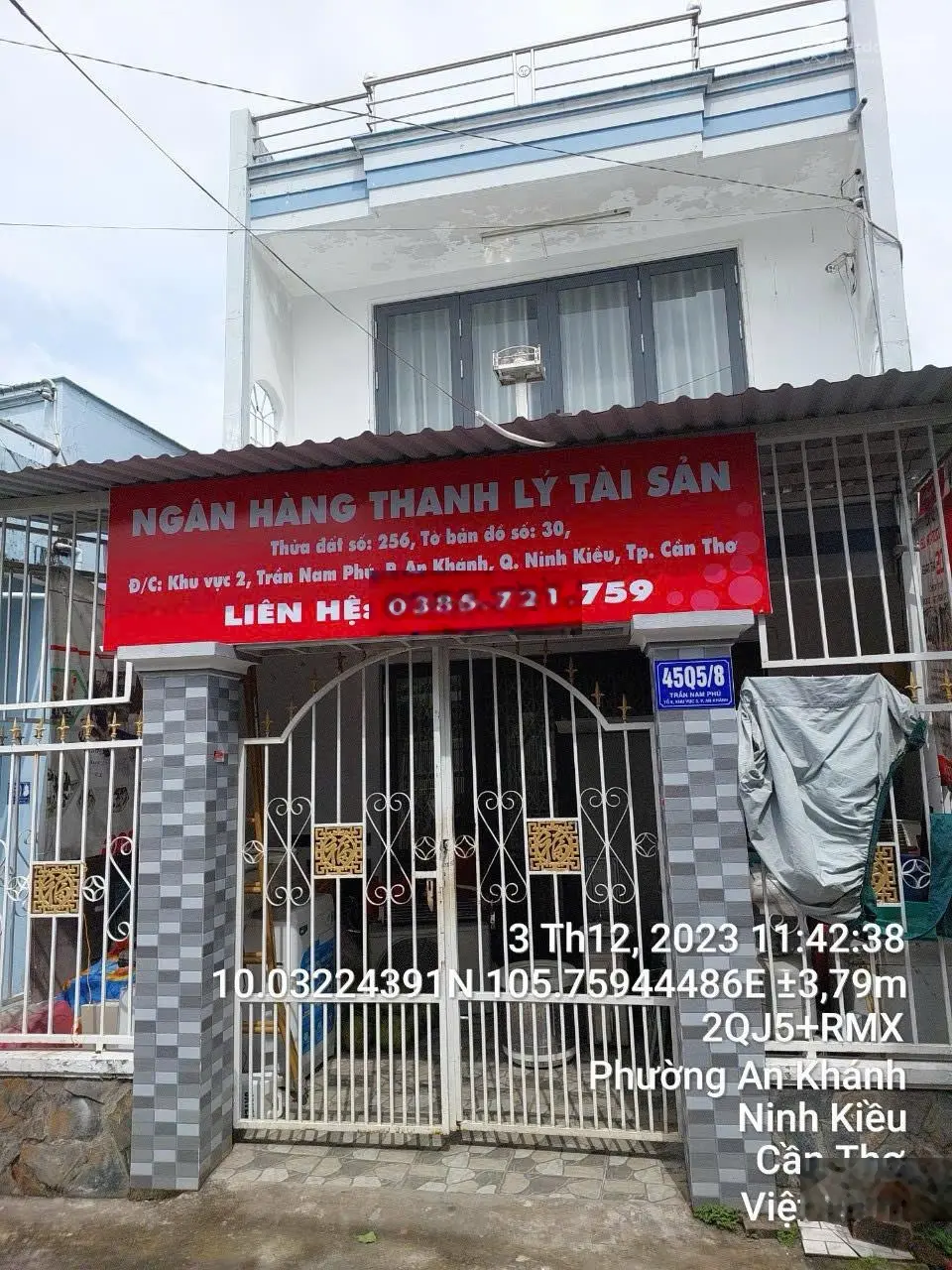 Công ty đấu giá Hợp Danh Minh Pháp thông báo đấu giá tài sản tại An Khánh, Ninh Kiều, Cần Thơ