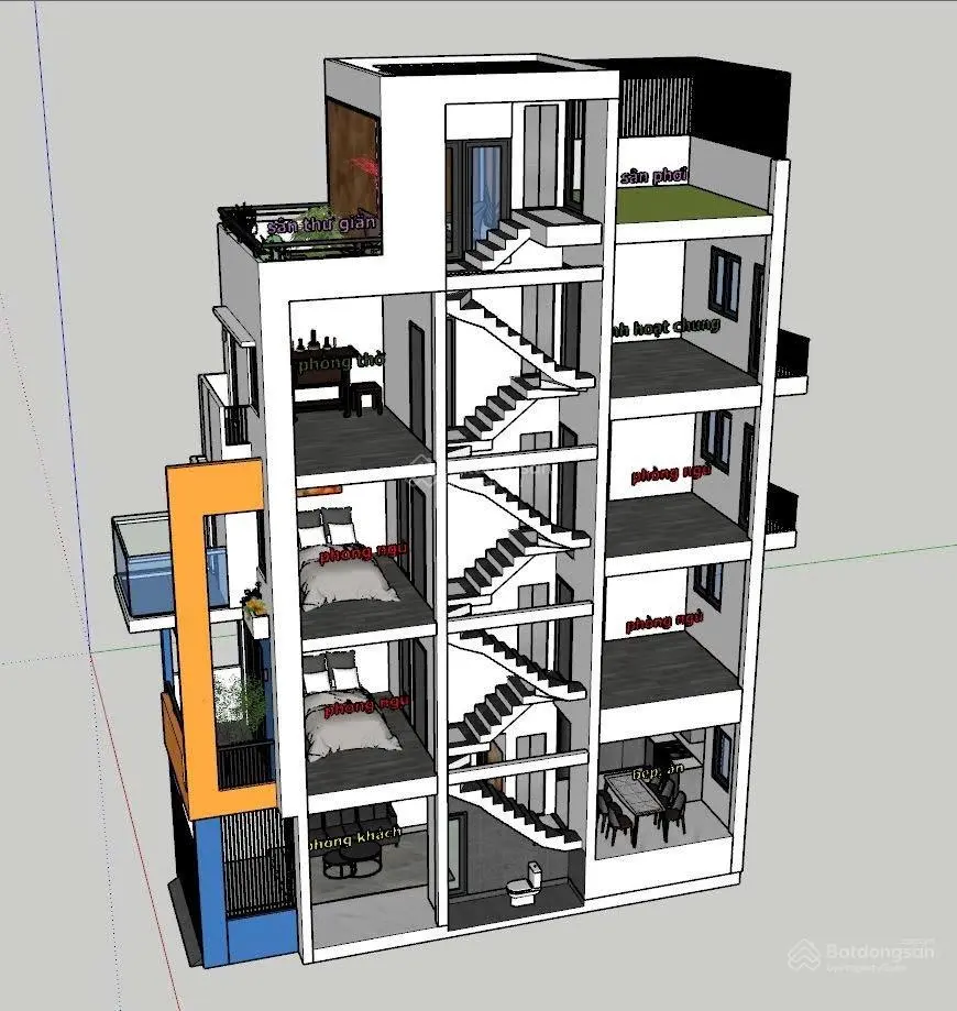 Bán nhà ngõ 195 Trần Cung: 49.3m2 x 5 tầng, 3.6m mặt tiền. Thang máy xịn chạy êm