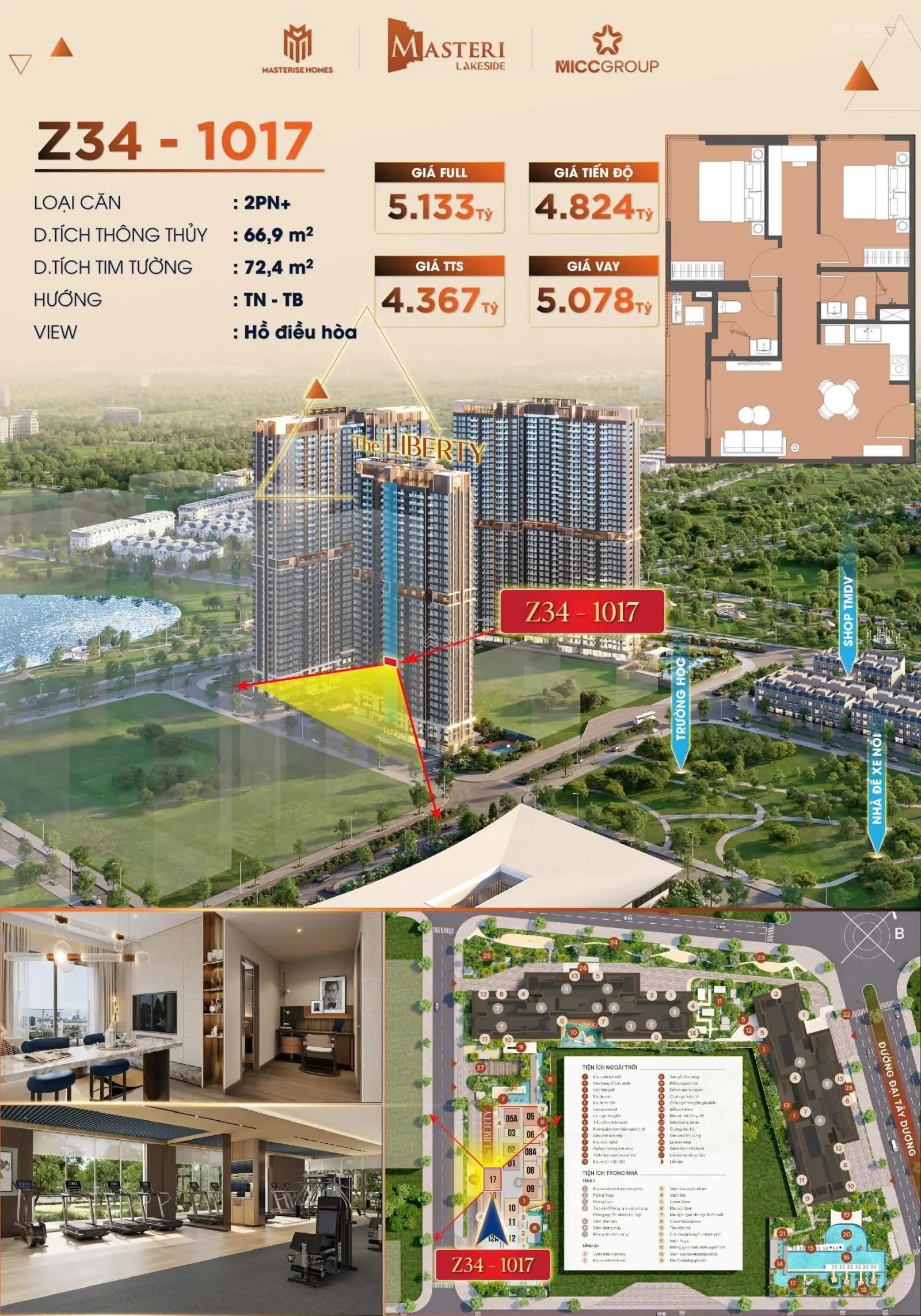 Chiết khấu lên tới 14% căn hộ Masteri Lakeside chỉ cần trả trước 999 sở hữu ngay