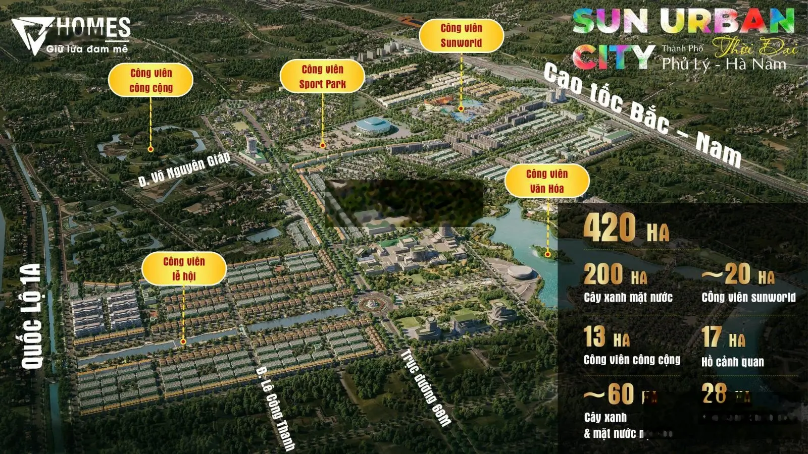 Bán biệt thự Sun Urban City, 40 tỷ, 200m2, 4PN + 2WC, Lam Hạ, Phủ Lý, Hà Nam