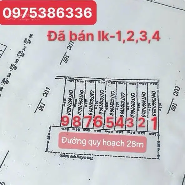 Đất Đường tỉnh lộ 516B diện tích 180m2 full đất ở giá chỉ 3xx trăm/lô