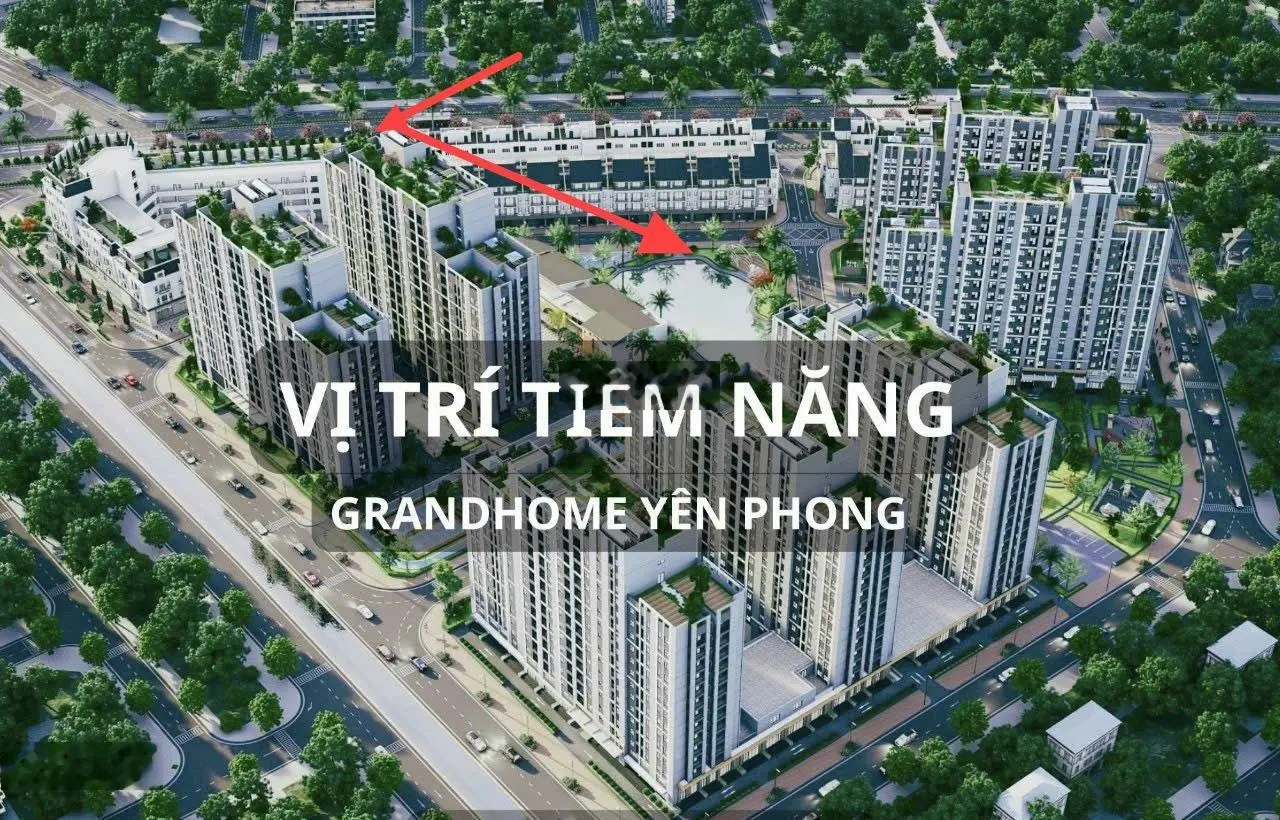 Bán duy nhất căn góc chung cư Grand home Yên Phong 2 ngủ