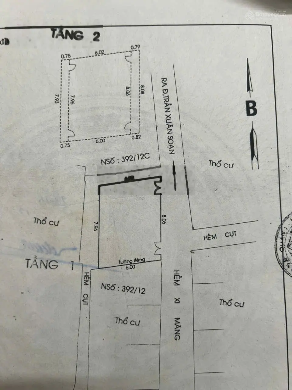 Nhà mặt phố 3 tầng tại hẻm 997 Trần Xuân Soạn, p Tân Hưng, Q7, TP.HCM giá 6,9 tỷ