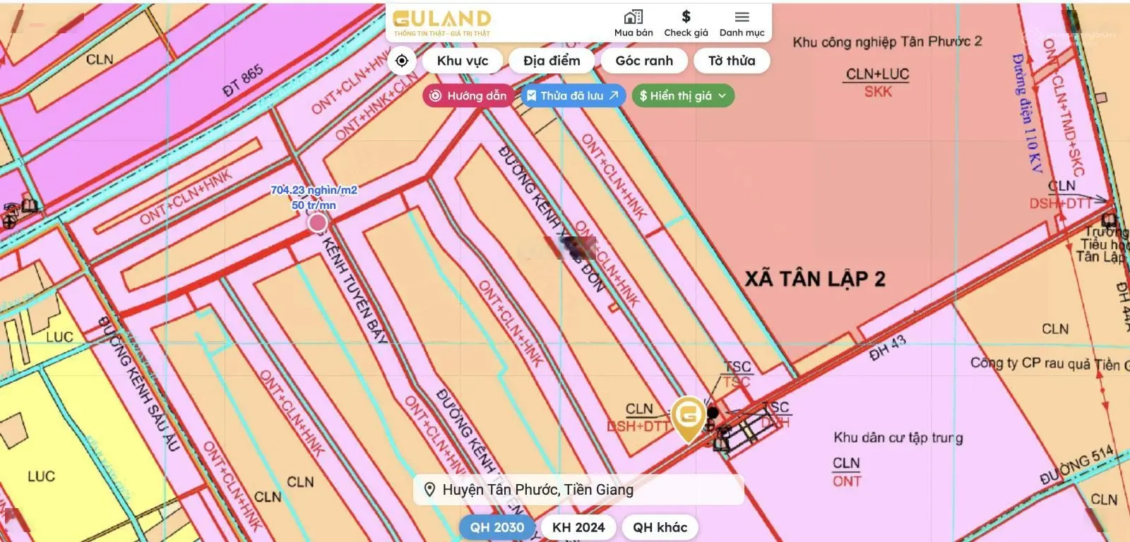 Chính chủ cần ra đi miếng đất 600m2 kế bên ubnd gần kcn tân phước 2 mt đường qh 12m