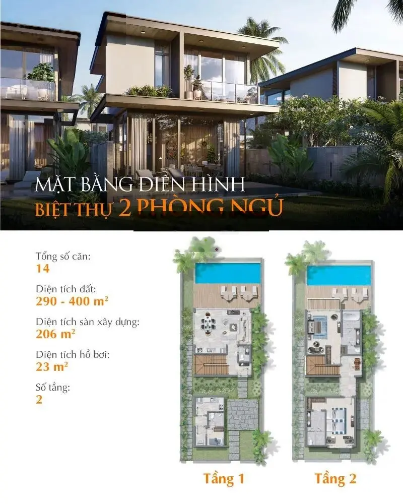 Mở bán đợt cuối với nhiều chính sách tốt, biệt thự 5sao Hyatt Regency Hồ Tràm, 2PN & 3PN, giá 25 tỷ