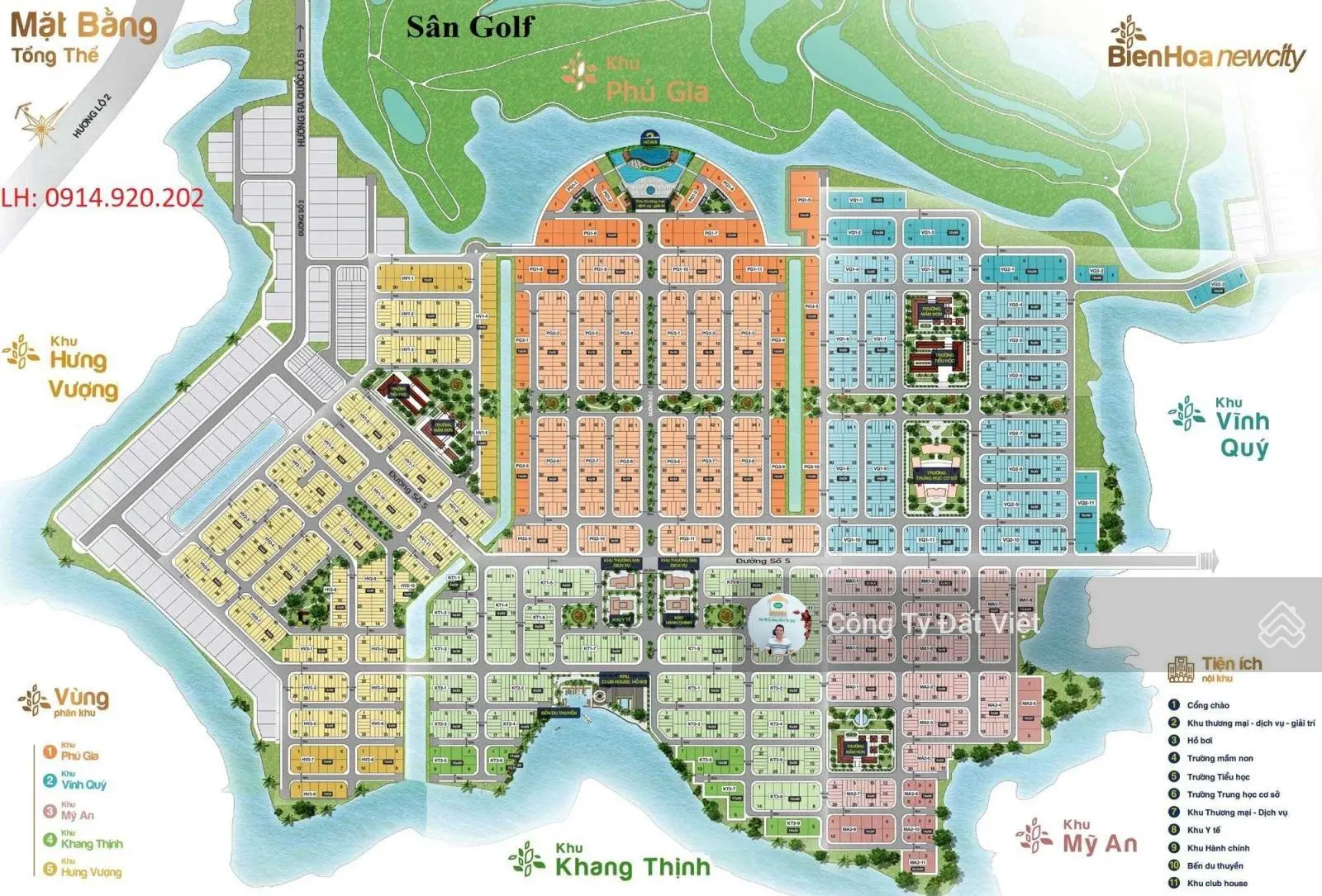 Cần bán nhanh các lô đất tại KDC Biên Hoà New City P. Phước Tân 100m2 giá 1.55 tỷ