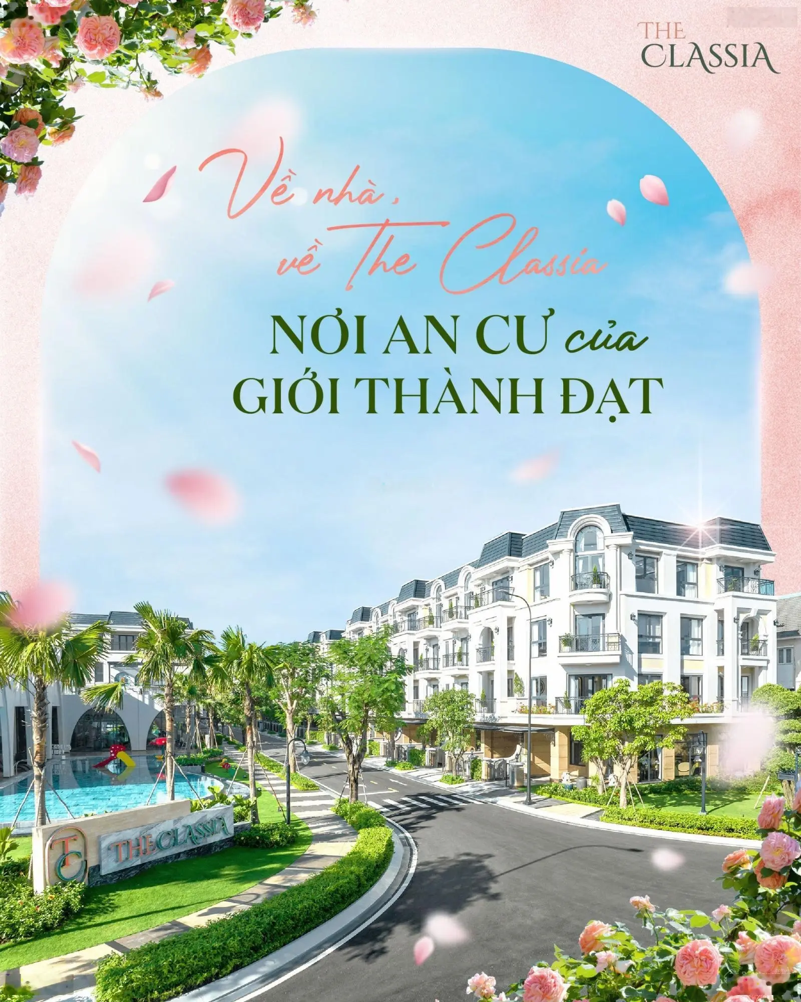 Nhà phố The Classia Khang Điền - Giỏ hàng CĐT 5 căn cuối - giá 20tỷ/98m2 - Hướng Đông Nam