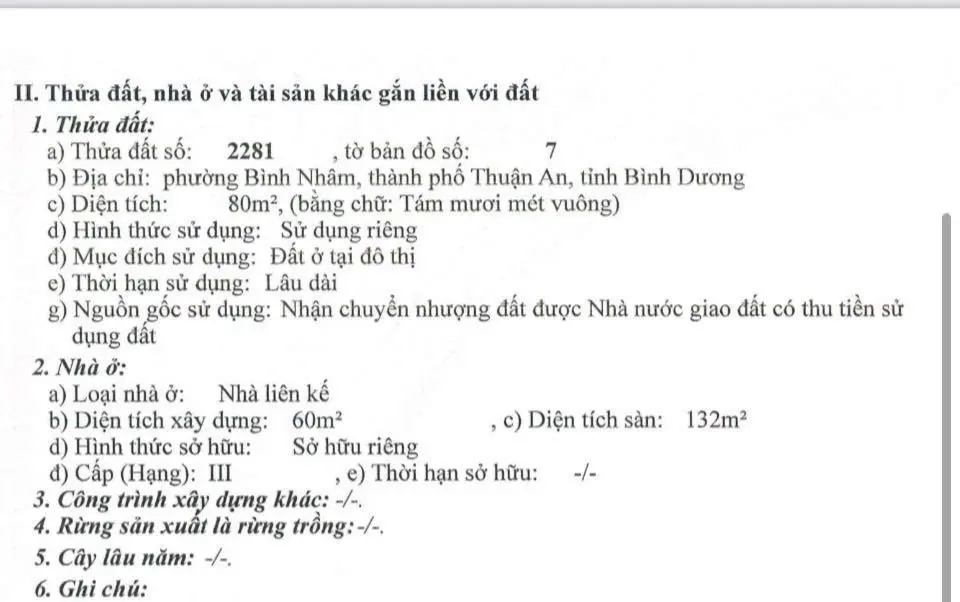 Bán nhà lầu hoàn công 2PN tại Bình Nhâm trung tâm Tp. Thuận An