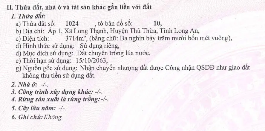 Bán đất ở nông thôn ONT 2.6 ha. ĐT833 gần QL N2