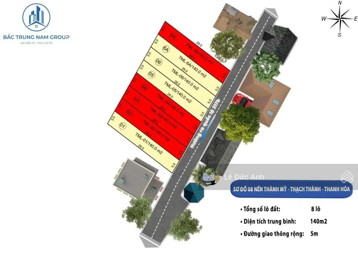 Qũy 08 lô, đầu tư có lời ngay chỉ với 2xx triệu sở hữu lô đất 140m2, đường rộng 5m