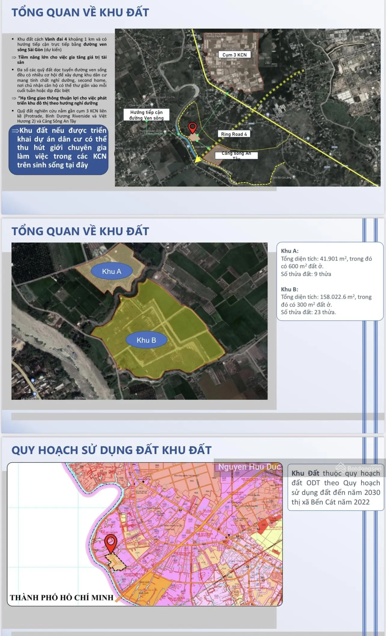 Bán đất mặt sông Sài Gòn xã An Tây , tp Bến Cát Bình Dương . 155.000m2 ( 15,5 ha ) giá 1,6tr / m2