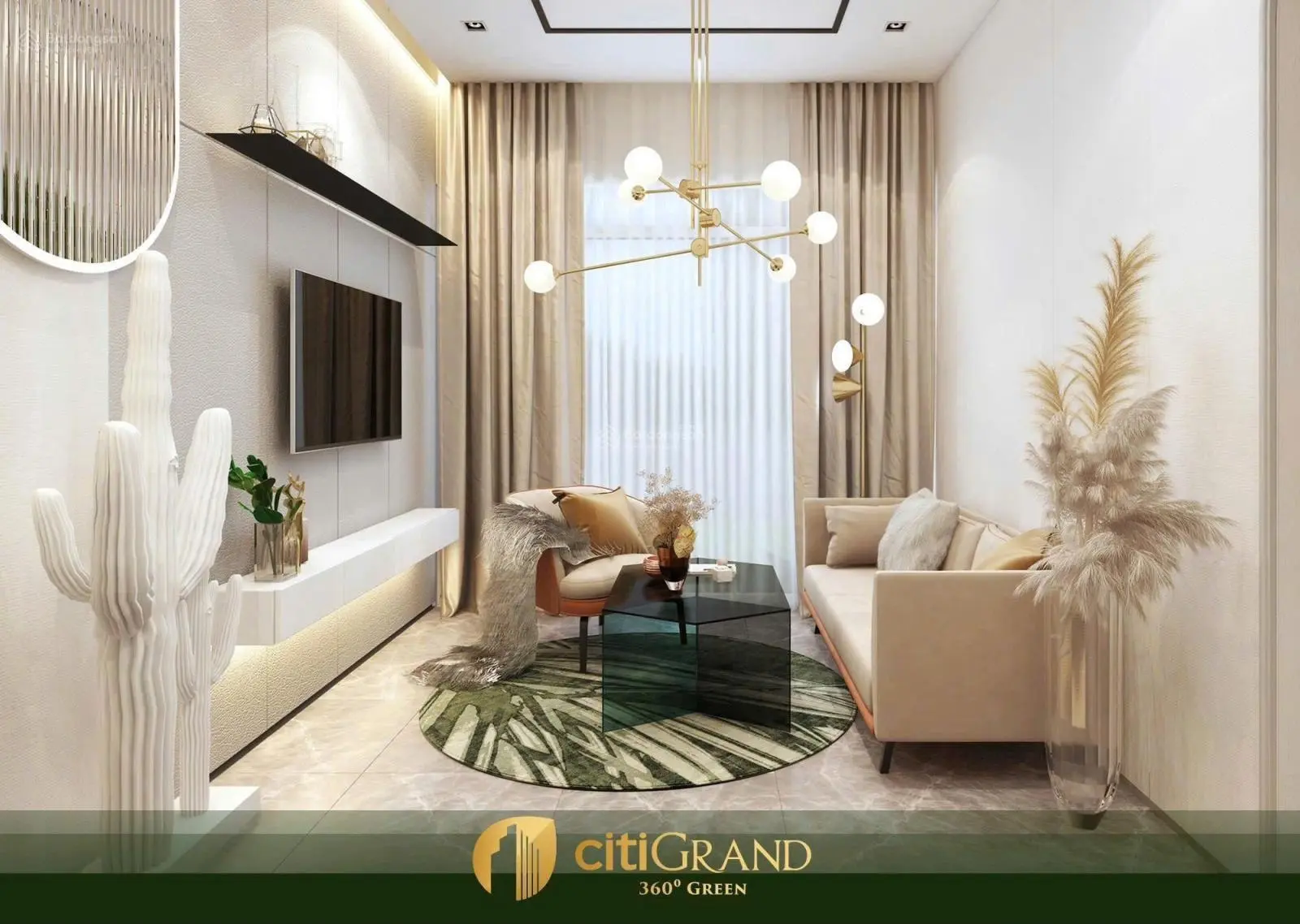 Bán căn hộ CitiGrand, 2PN, 2,8 tỷ, 58m2, view đẹp, Q2, HCM