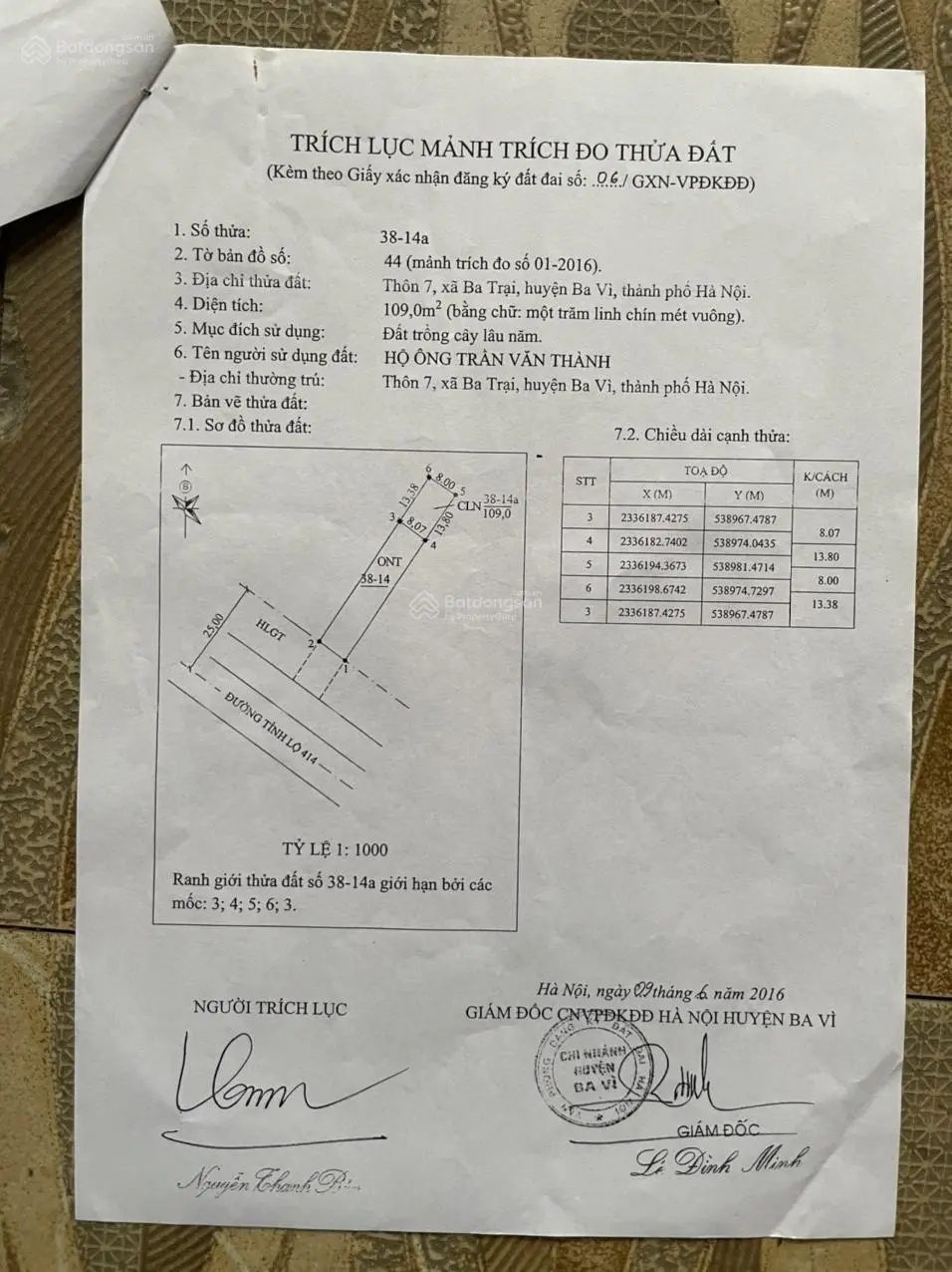 Cần bán mảnh đất giá tốt Ba Trại, Ba Vì, đất đầu tư cực đẹp, ưu tiên cho khách vào sớm