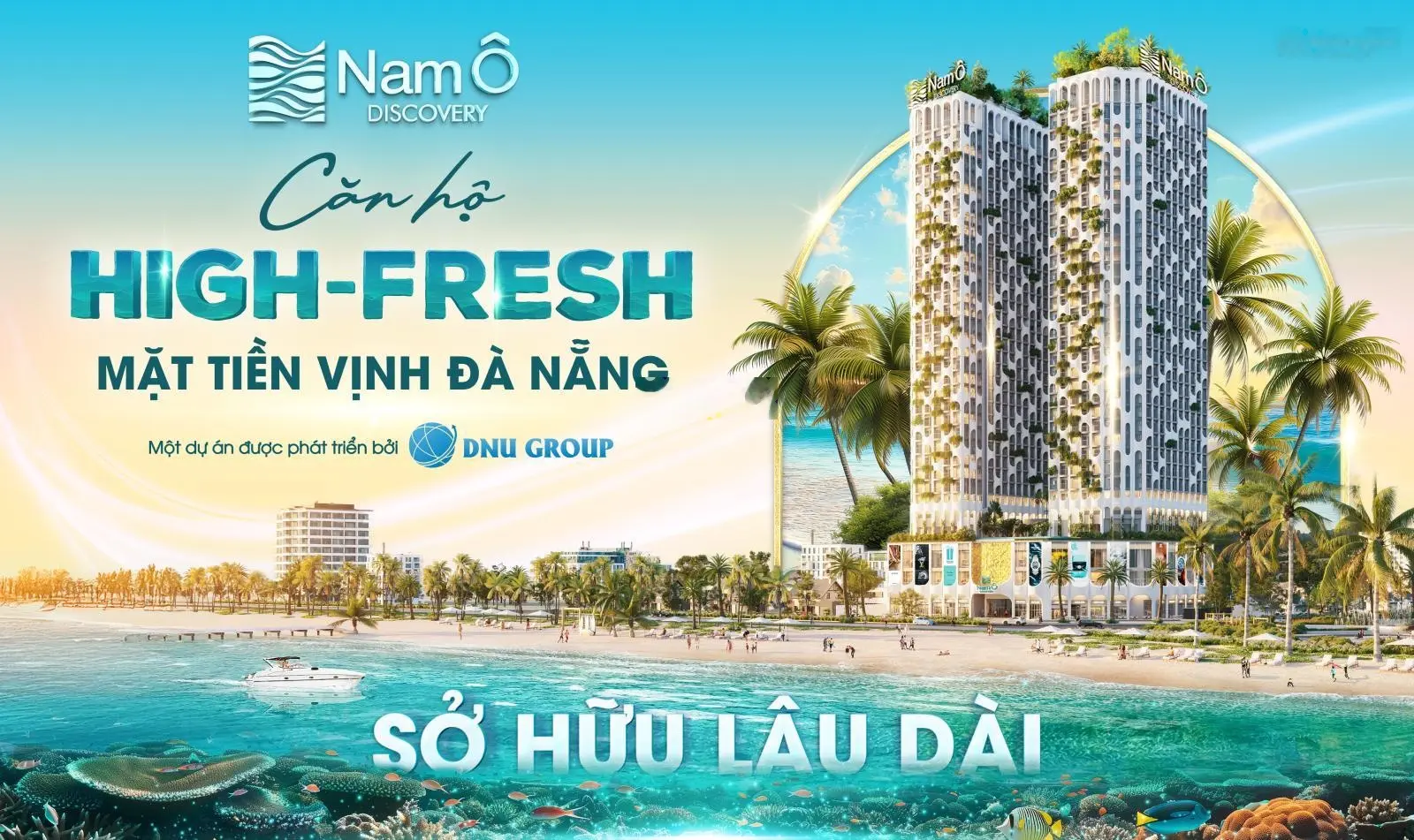 Nhận Booking 50tr/căn có hoàn lại căn hộ sở hữu lâu dài Nam Ô Discover - MT Vịnh Đà Nẵng