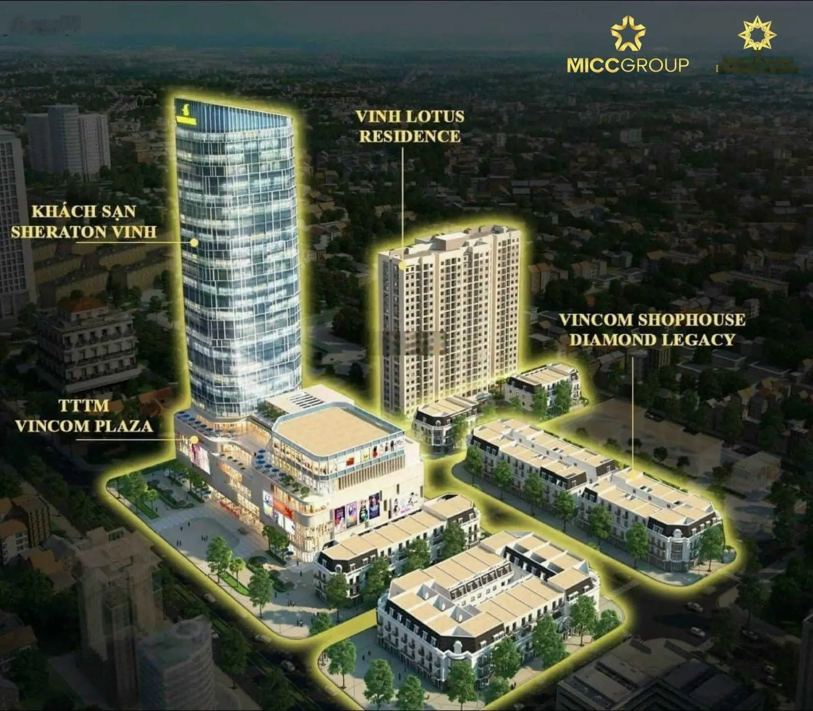 Bán shophouse Vincom Quang Trung - Vinh. 88m2 4 tầng, MT 7m, chiết khấu lên tới 36%, nhận nhà ngay