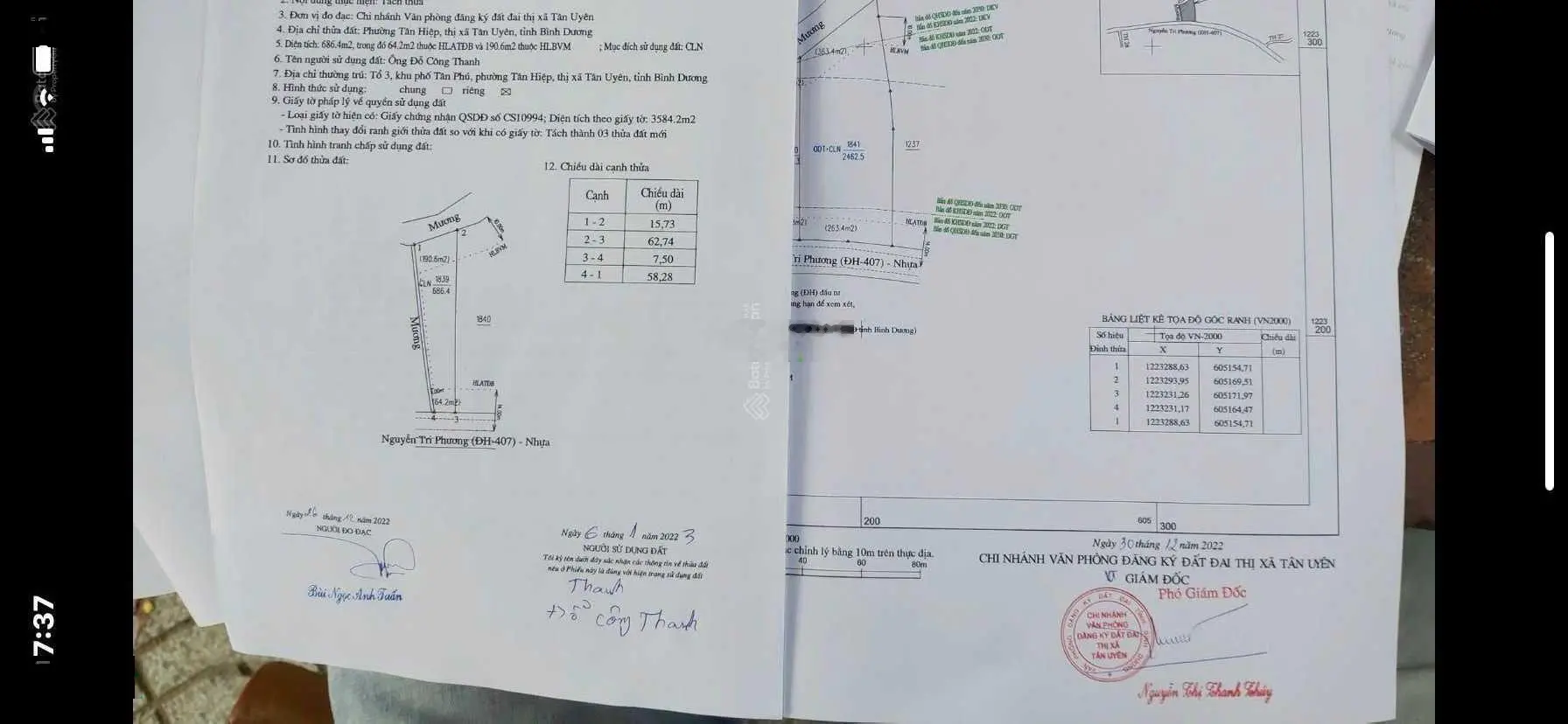 Bán 686m2 đường DH407. Vị trí bao đẹp. Giá 5.8 tỷ