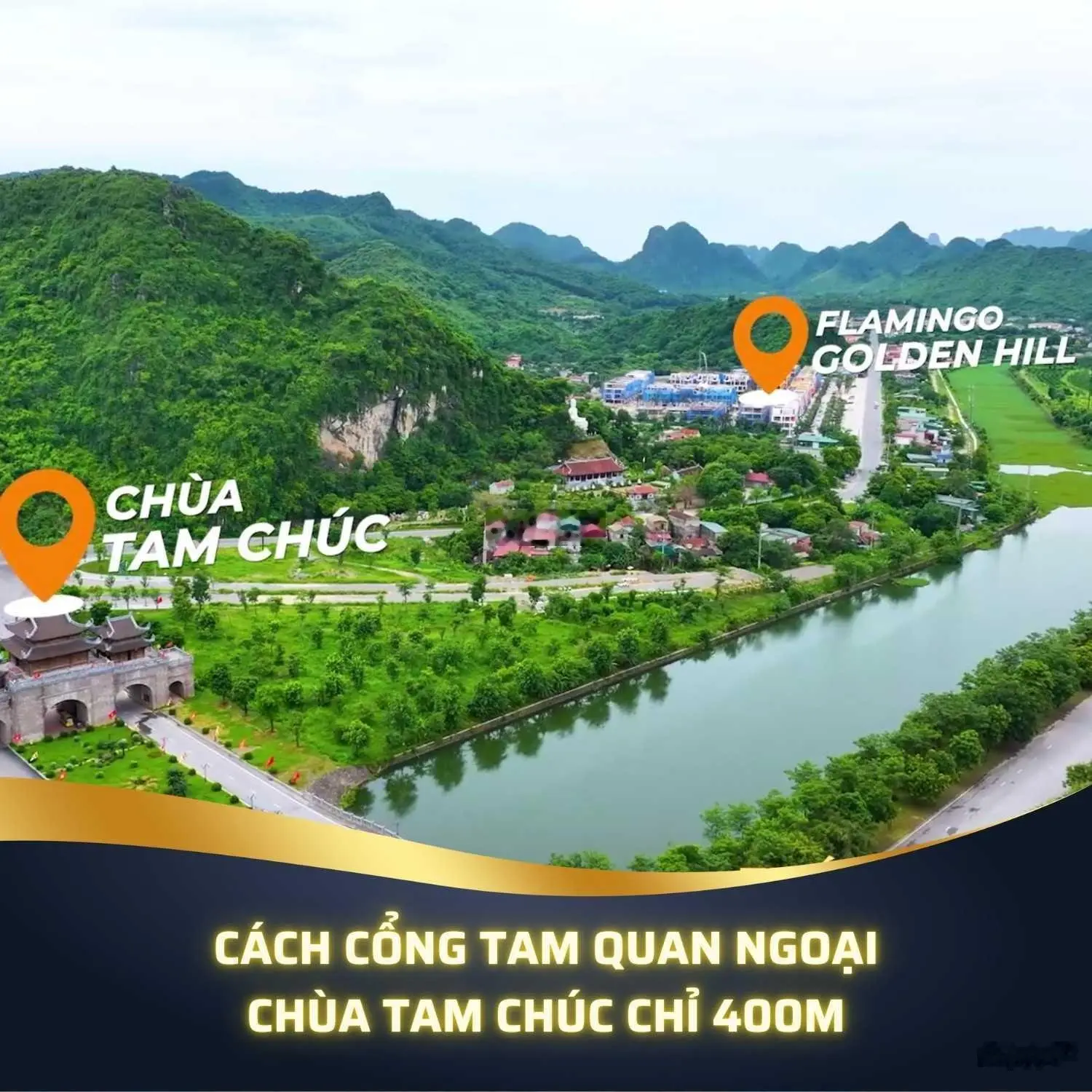 Mở bán căn shophouse Flamingo Golden Hill Hà Nam, cạnh khu du lịch Tam Chúc sổ đỏ lâu dài