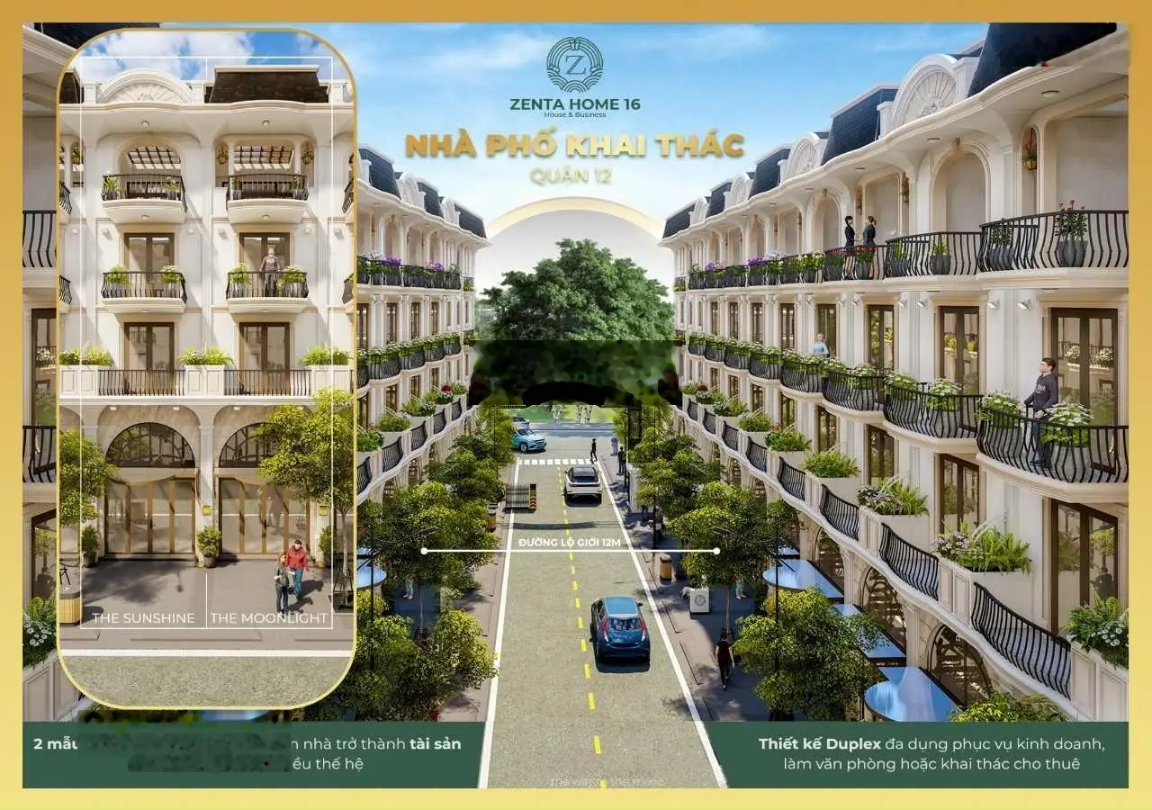 Bán nhà phố Zenta Home Thạnh Lộc 16, Quận 12, ngã tư Ga. Giá từ 5 tỷ