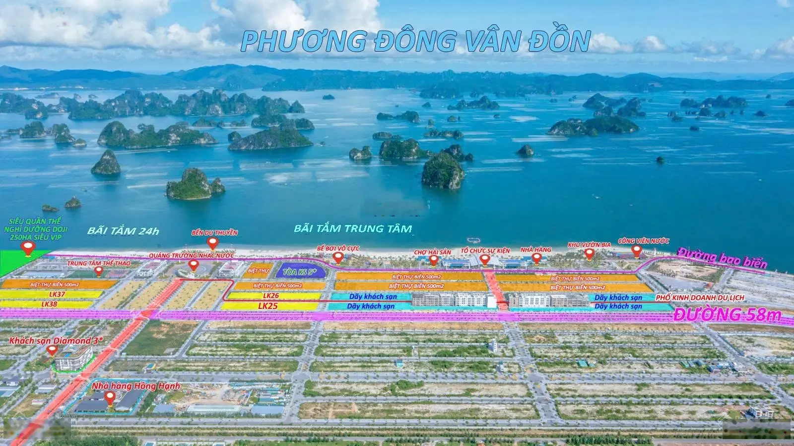 Bán đất nền cách mặt biển 100m phương đông vân đồn quảng ninh