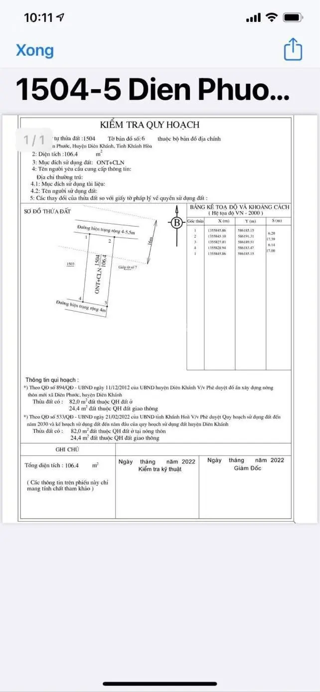 Kẹt tiền xả lỗ lô đất 2 mặt tiền Diên Phước chỉ 799 triệu