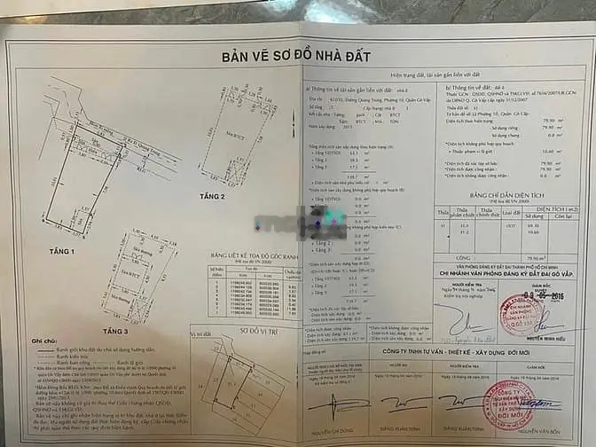 Bán nhà đúc 3 tầng rộng đẹp 422/35 Quang Trung p10 Gò Vấp (ngay UBND)