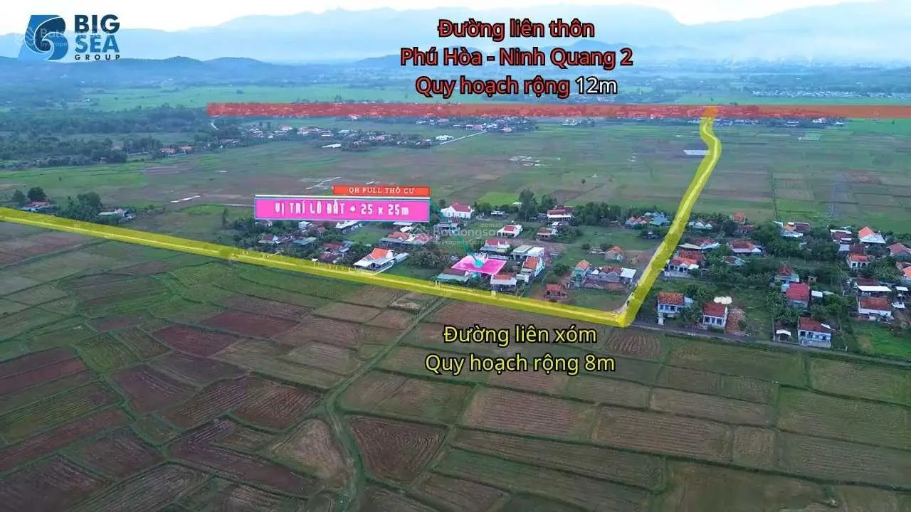 Quốc Trưởng bán lô đất 624m2 Ninh Quang - Ninh Hòa