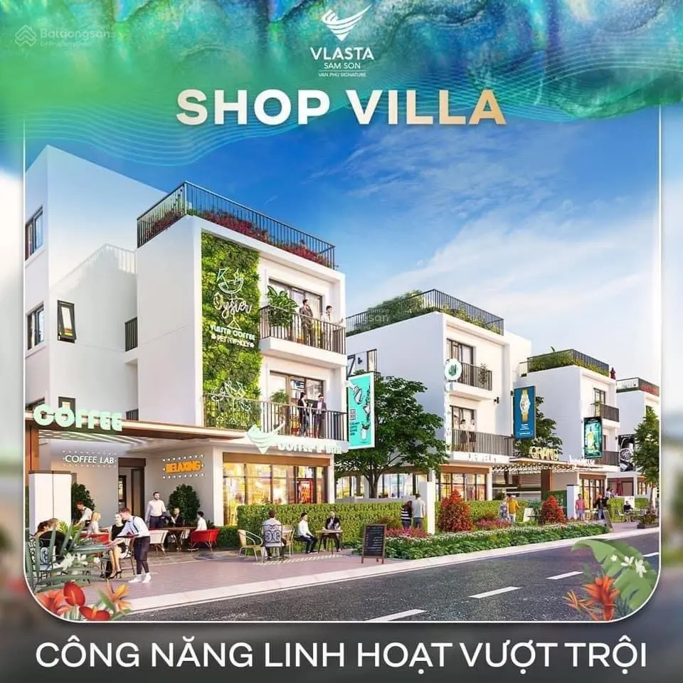 Trực tiếp CĐT: Ra hàng 20 căn shophouse Vlasta. Giá nhỉnh 5 tỷ. Sổ đỏ. LH 0944 960 ***