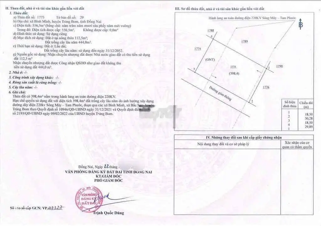 556M2 SO RIENG THO CU GẦN TĐC BÌNH MINH TRƯỜNG HỌC MỚI XÂY