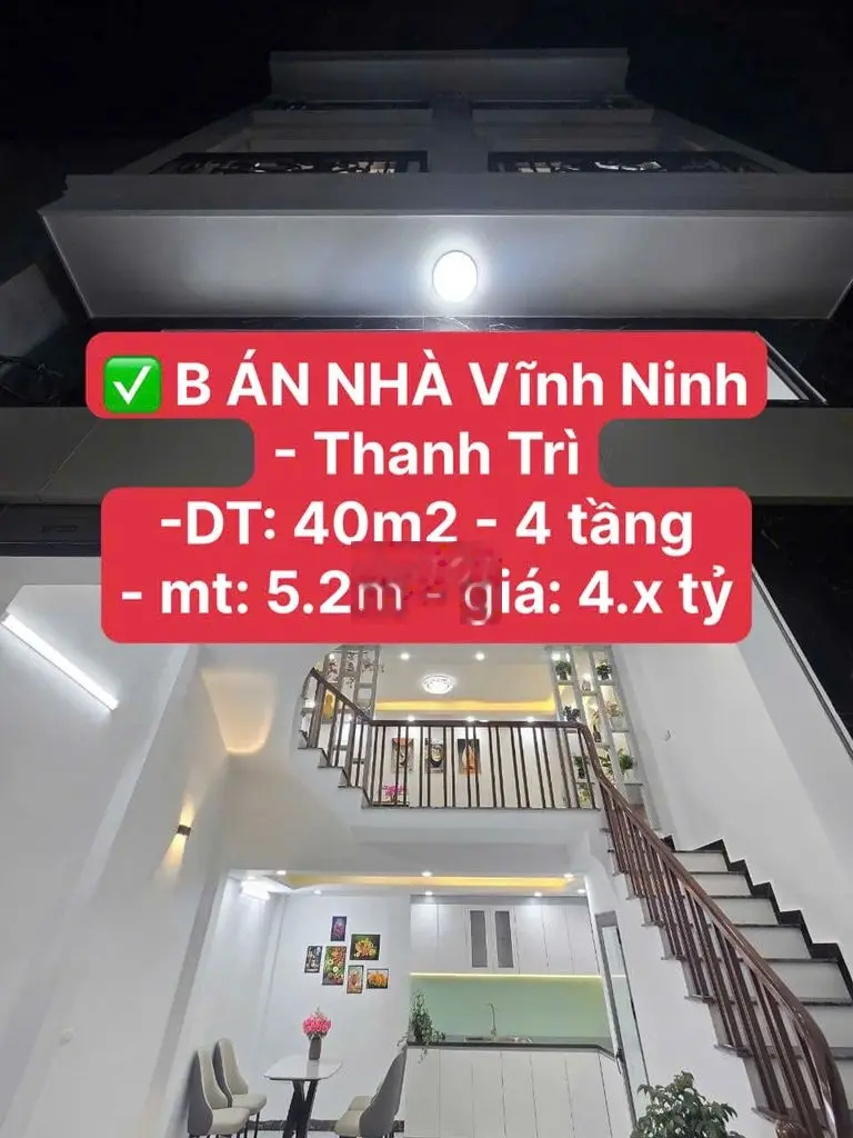 BÁN NHÀ Vĩnh Ninh - Thanh Trì