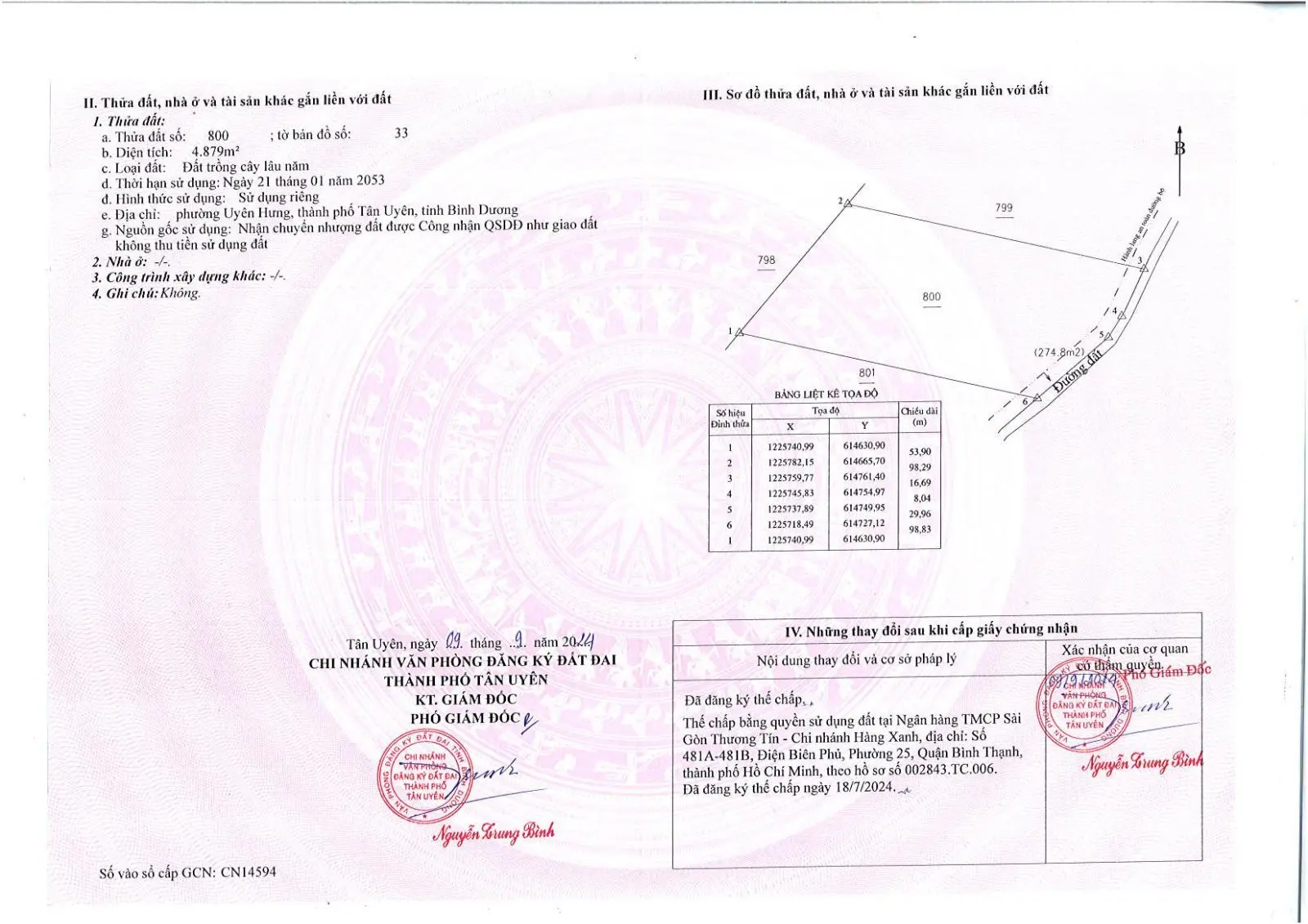 Bán đất QH kho xưởng. Dt: 38.000m2. Đường bê tông 6m. Điện 3pha. Thoát nước. Giá 22.99 tỏi.