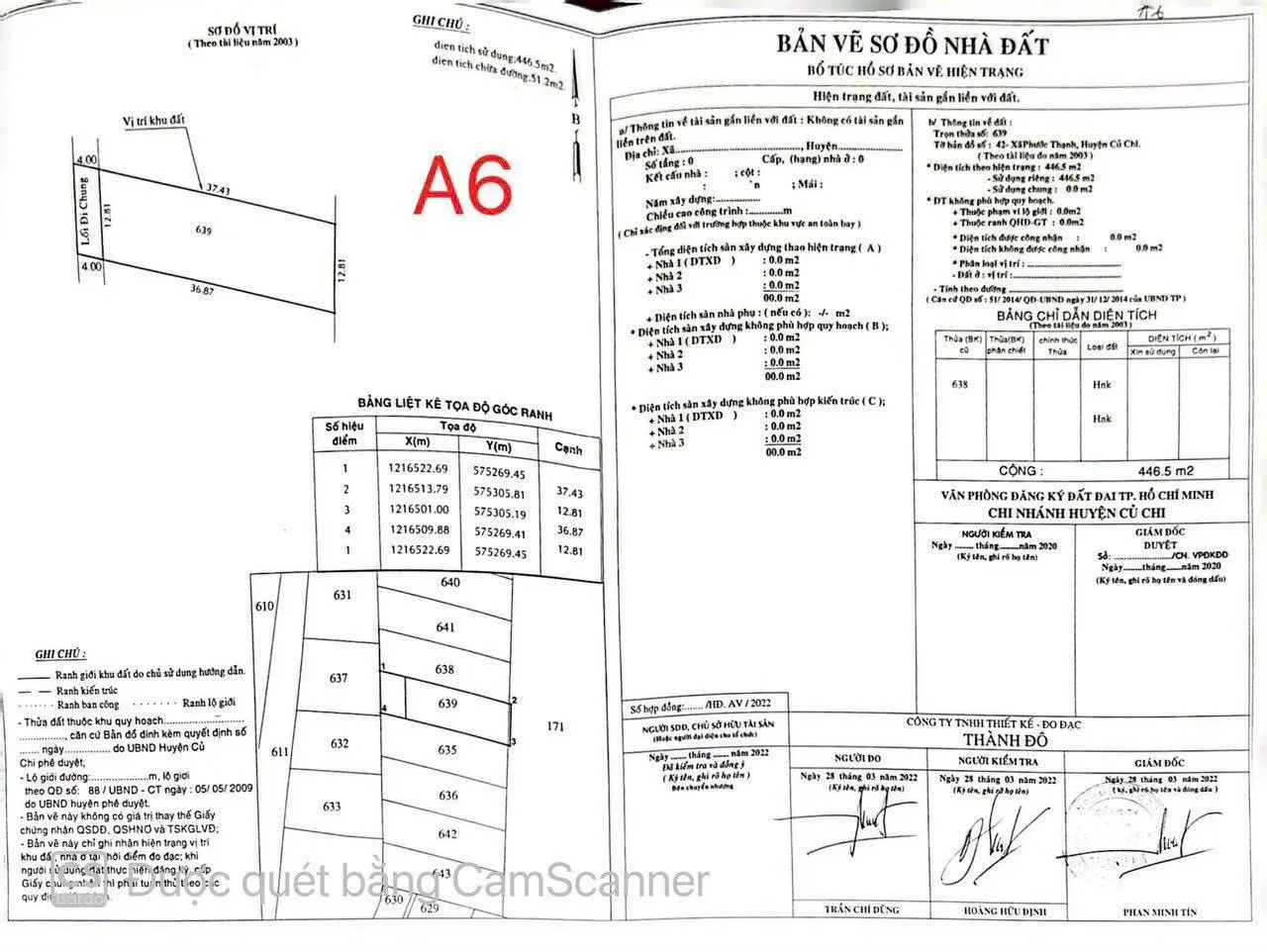 Bán gấp lô đất 515m2 giá 980 triệu đường Tỉnh Lộ 7 xã Phước Thạnh Củ Chi cách chợ Phước Thạnh 400m