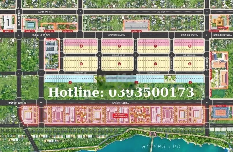 Cần bán đất thổ cư, 132m2, xây dựng tự do ngay chợ Phú Lộc, Krông Năng