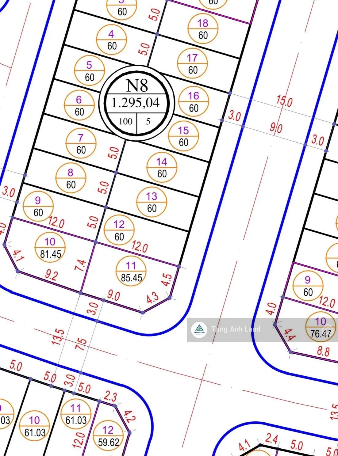 Bán lô 60m2 trục chính 15m - Đông Nam TĐC 9,2ha Thành Tô, Hải An