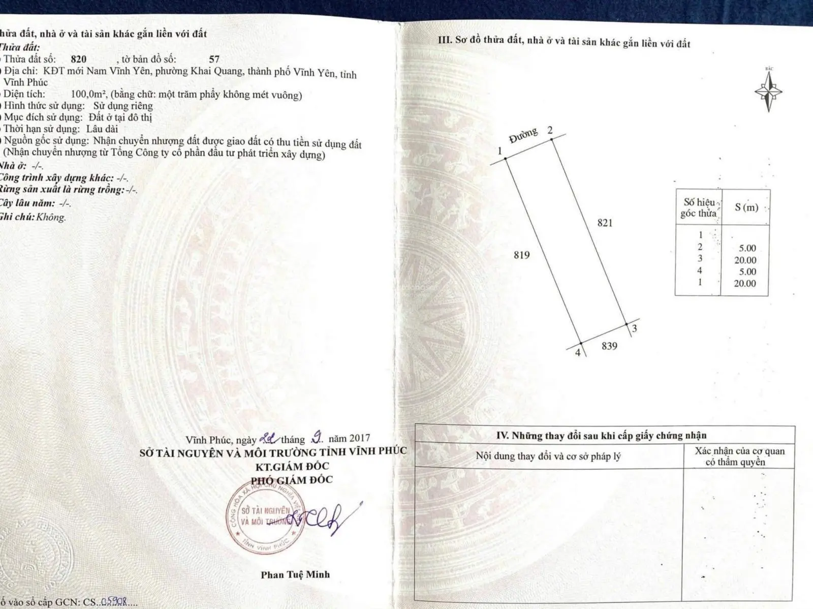 Chính chủ bán gấp liền kề KĐT Nam Vĩnh Yên 100m2 MT5m đường QH13,5m KD đỉnh 3,15 tỷ SĐCC 0988 296 ***