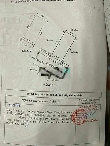 NHÀ ĐẸP 2 TẦNG Ở NGAY HẺM XH 5m đường Gò Xoài 4Om2 (4 X 10) sổ A4- 3PN