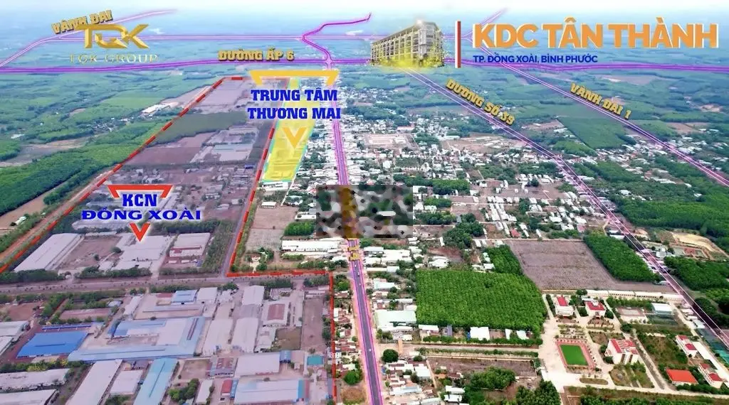 KDC Tân Thành Hồng Lộc trung tâm TP Đồng Xoài sở hữu ngay