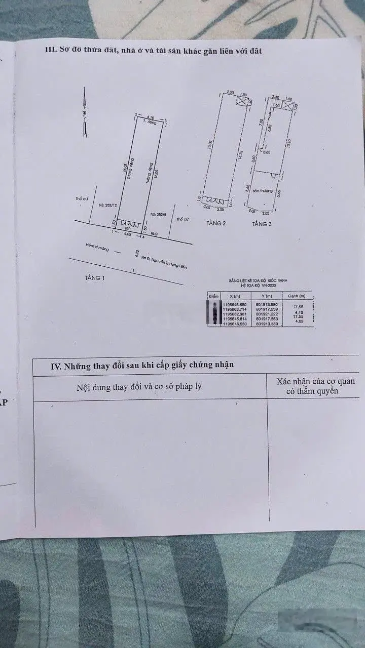 Chính chủ thiện chí bán nhà HXH Nguyễn Thượng Hiền- DT 4,1 x 17m - công nhận 72m2 - 3 tầng cứng cấp