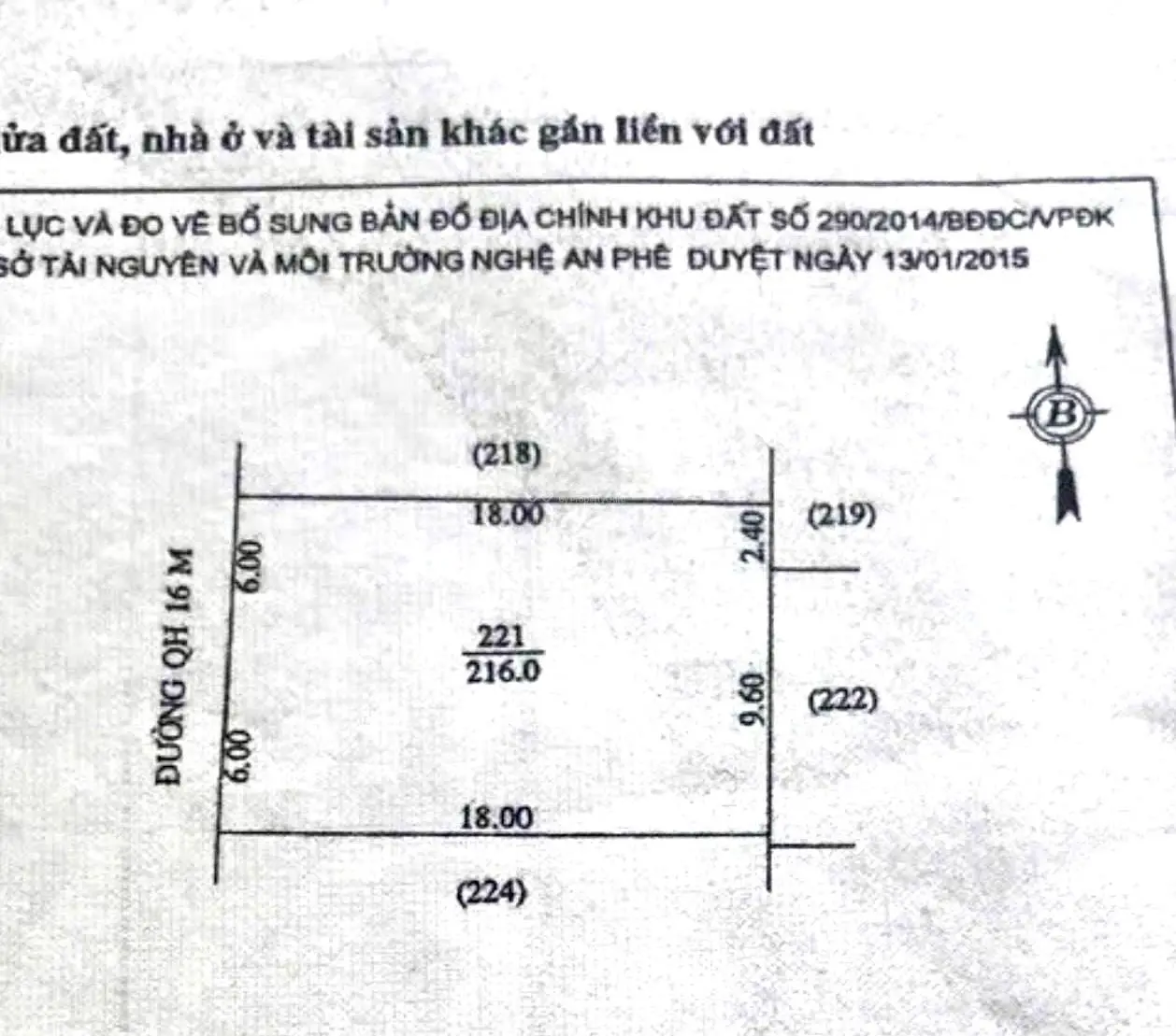 Bán đất biệt thự kinh doanh đối diện 3 toà chung cư Arita Homes đường 16m kinh doanh