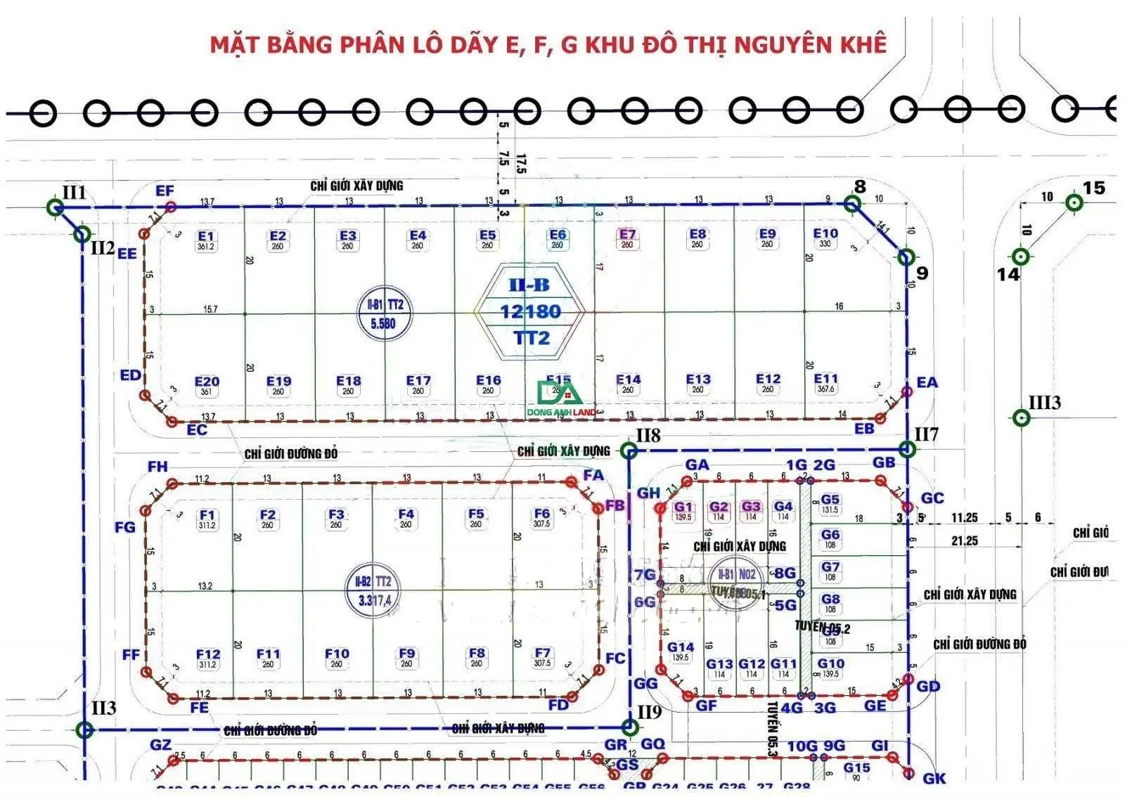 Bán đất biệt thự liền kề khu đô thị Nguyên Khê Đông Anh